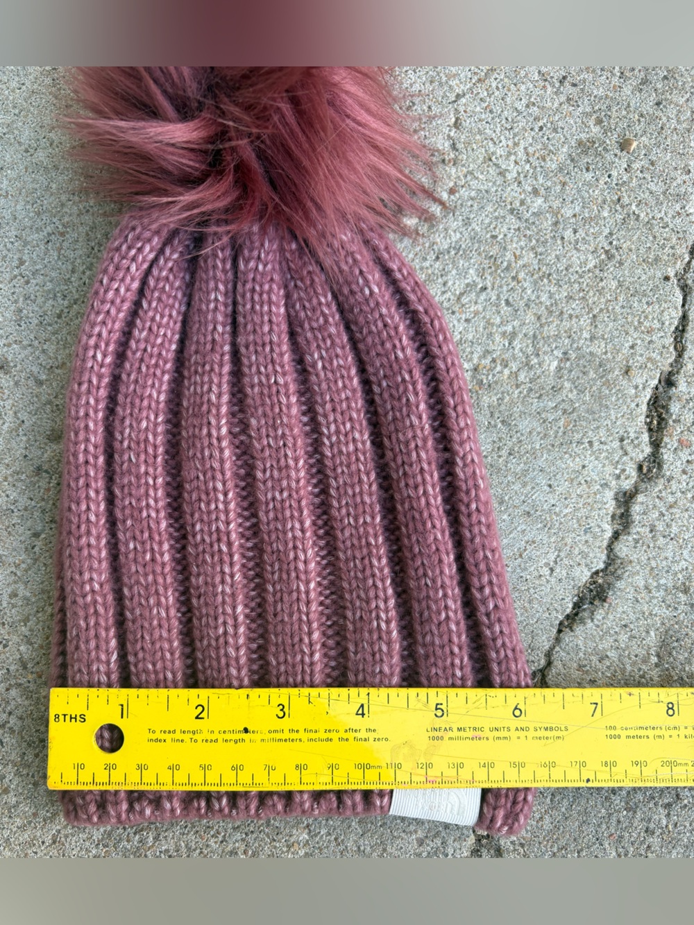 The North Face Knit and Pom Beanie Mauve Pink Women’s OS - Picture 4 of 5